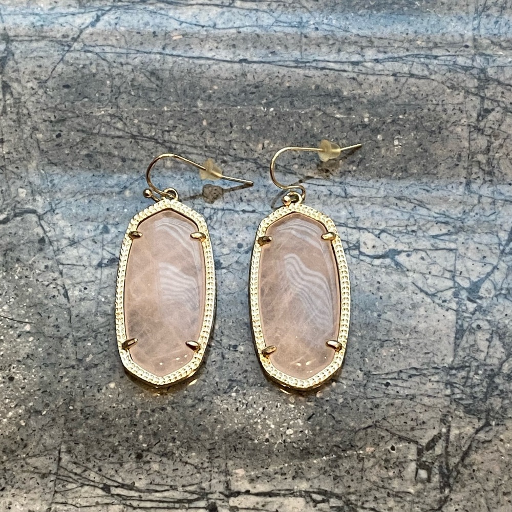 Lee Drop Earrings Gold/Rose Gold